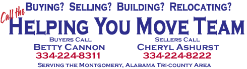 Helping You Move Team, Montgomery AL Homes for Sale, RE/MAX of Montgomery AL 334-323-1124
