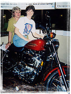 Cheryl and Betty on Harley for CMN